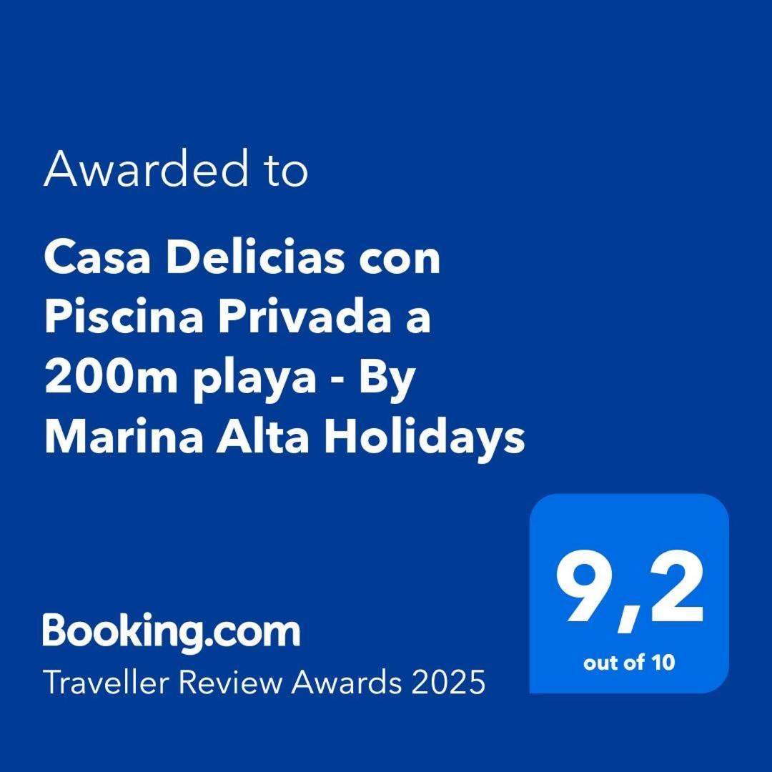 דניה Casa Delicias Con Piscina Privada A 200M Playa - By Marina Alta Holidays מראה חיצוני תמונה